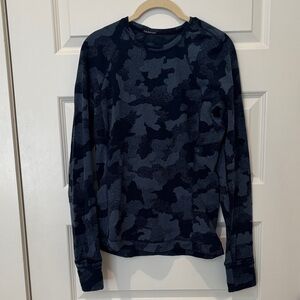 lululemon athletica Navy Camo Long Sleeve Tee